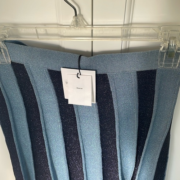 Sandro Damon metalic striped midi skirt NWT - Picture 16 of 17